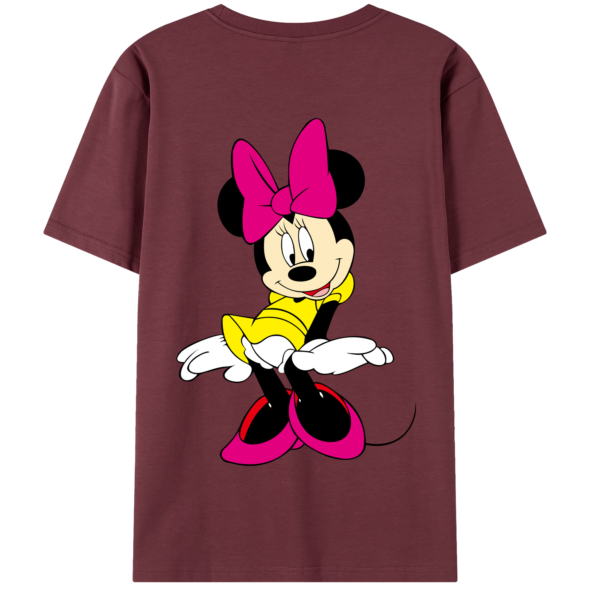 （画像用） ミッキーマウス Mickey Mouse 綿100％半袖Tシャツ（背面プリント）